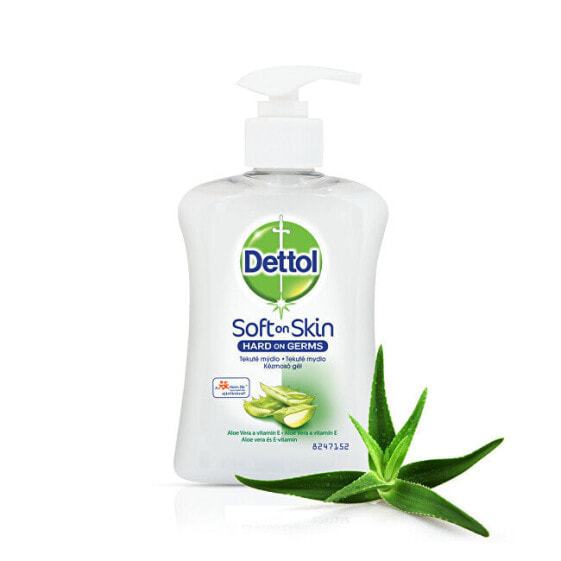 Dettol Soft on Skin  Antibacterial Liquid Hand Wash Жидкое мыло с алоэ вера и витамином Е 250 мл
