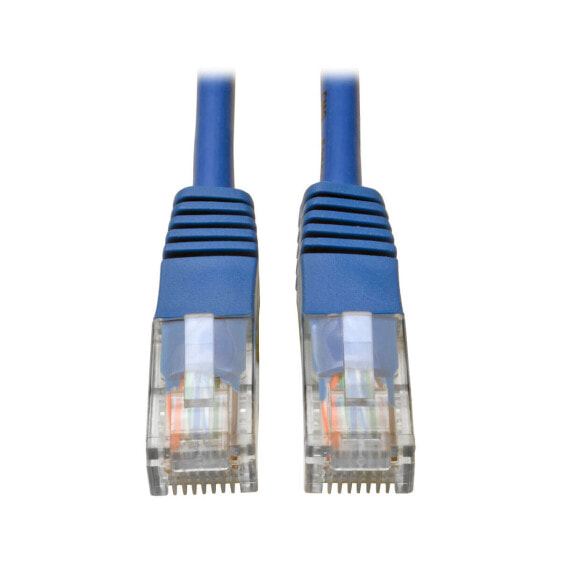 Tripp N002-003-BL Cat5e 350 MHz Molded (UTP) Ethernet Cable (RJ45 M/M) - PoE - Blue - 3 ft. (0.91 m) - 0.91 m - Cat5e - U/UTP (UTP) - RJ-45 - RJ-45