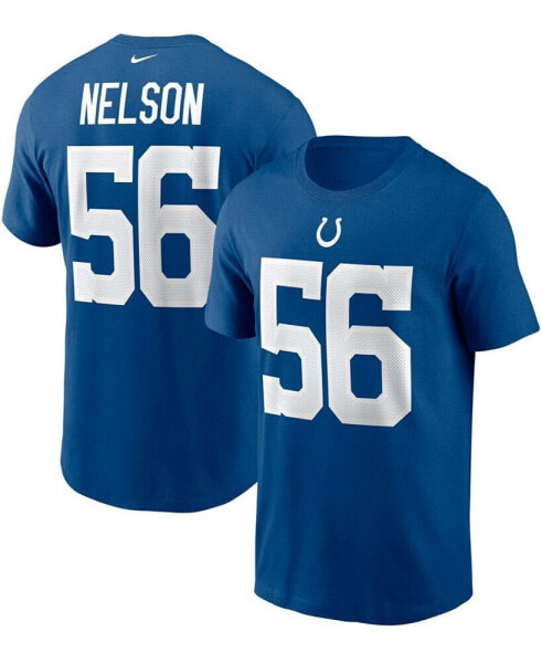 Men's Quenton Nelson Royal Indianapolis Colts Name and Number T-shirt