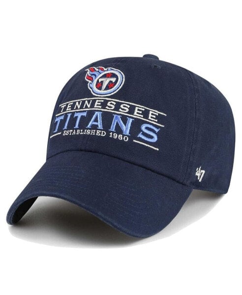 Men's Navy Tennessee Titans Vernon Clean Up Adjustable Hat