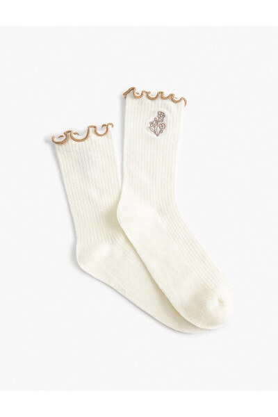 Носки Koton Floral Sock Frill Detail