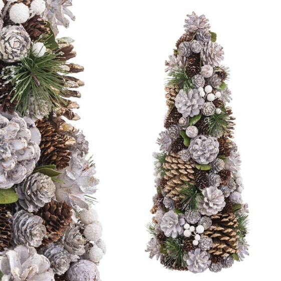 Искусственная новогодняя елка Shico Белый Позолоченный Пластик Foam Ананасы 19 x 19 x 48,5 см