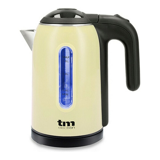 Электрический чайник TM Electron с подсветкой LED из нержавеющей стали Cream