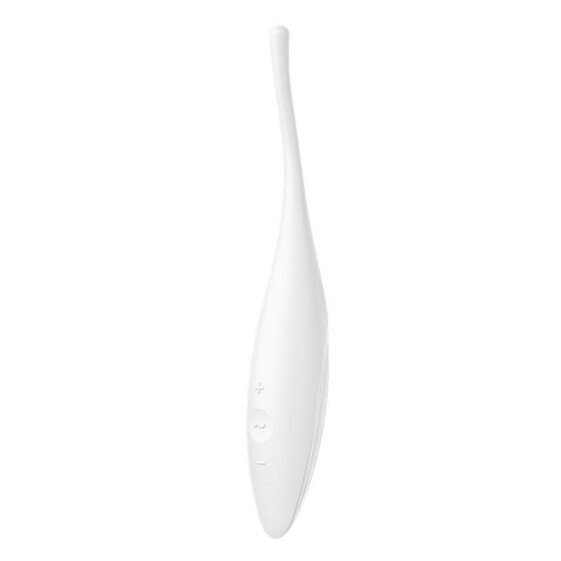 Вибратор Satisfyer Twirling Joy с вращающейся головкой и управлением через приложение, белый