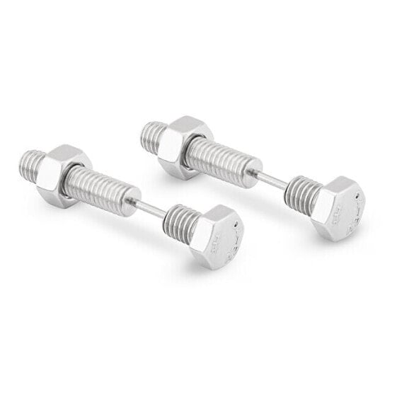 Мужские серьги гвоздики серые Design mens earrings screws KS-126