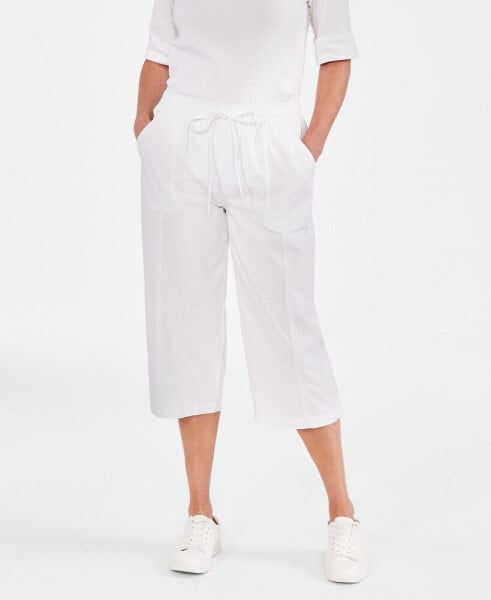 Women's Drawstring Capri Pants, Regular & Petite, Created for Macy's