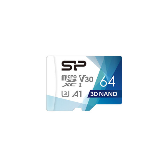 Silicon Power Superior Pro - 64 GB - MicroSDXC - Class 10 - UHS-III - 100 MB/s - 80 MB/s
