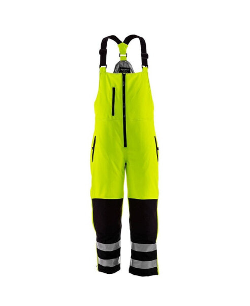 Men's High Visibility Reflective Insulated Softshell High Bib Overall