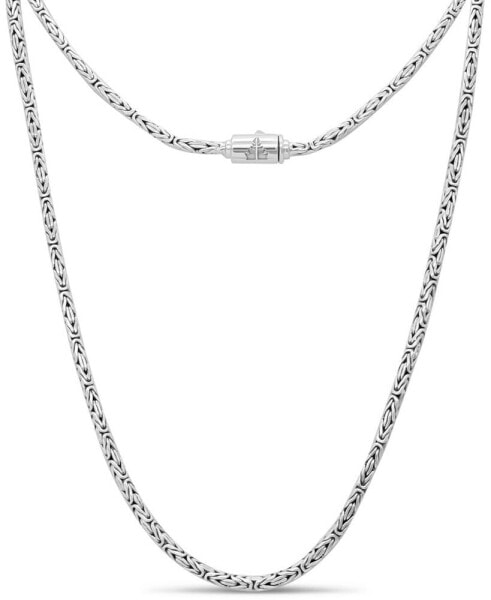 Borobudur Round 2.5mm Chain Necklace in Sterling Silver