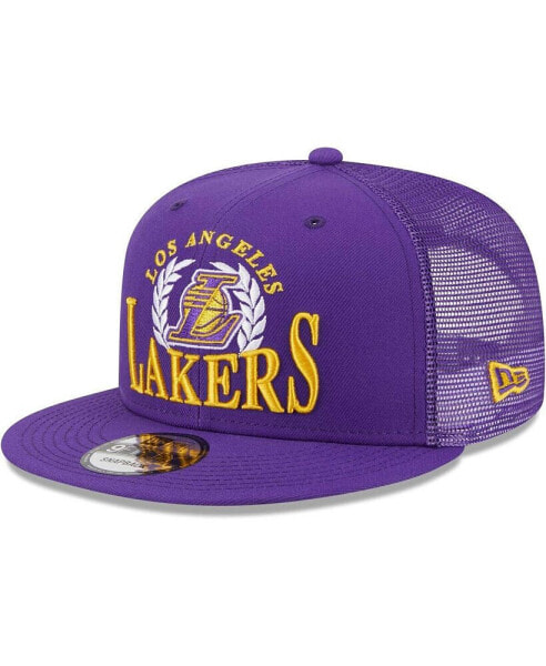 Men's Purple Los Angeles Lakers Bold Laurels 9FIFTY Snapback Hat