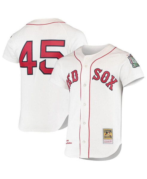 Men's Pedro Martinez White Boston Red Sox 1999 Cooperstown Collection Home Authentic Jersey