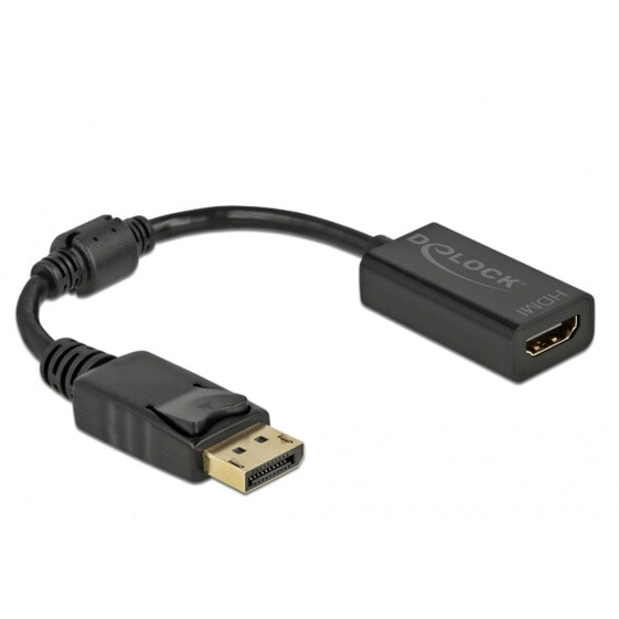 Адаптер DisplayPort на HDMI Delock 61011 Черный 15 см