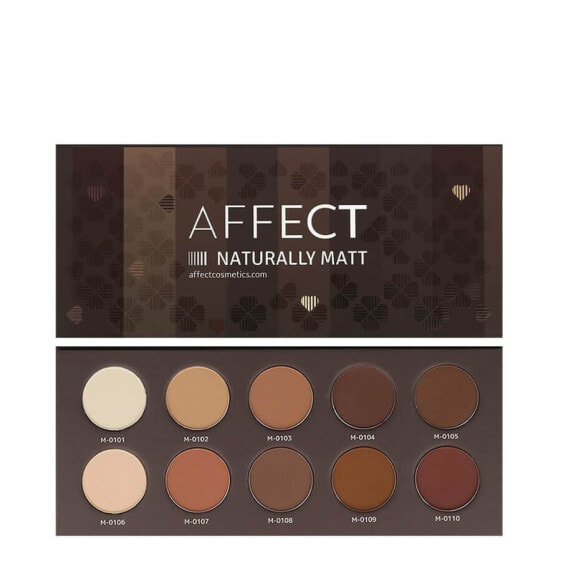 Affect Cienie do powiek Naturally Matt Pressed Eyeshadow Palette 10x2g