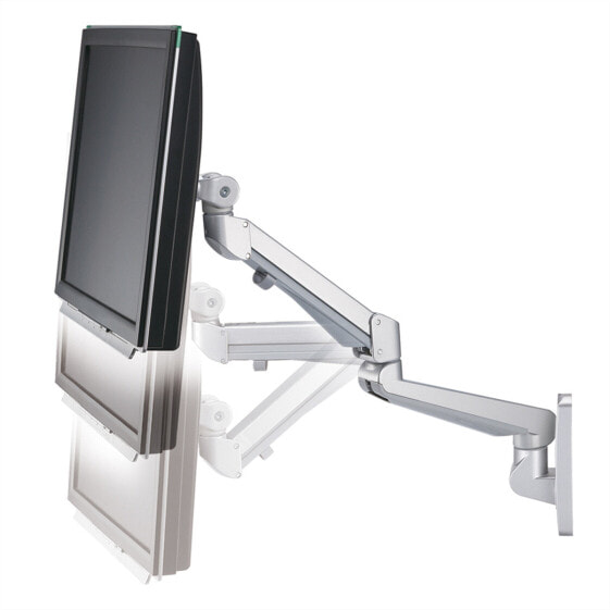 Кронштейн ROLINE LCD Monitor Stand Pneumatic - Wall Mount - Pivot 2 Joints - 8 kg - 75 x 75 mm - 75 x 75 mm - Grey