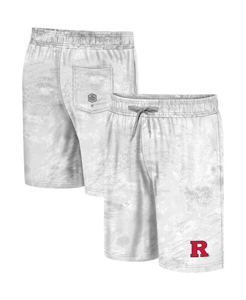 Плавки мужские Colosseum Rutgers Scarlet Knights белые Ohana Realtree Swim Shorts