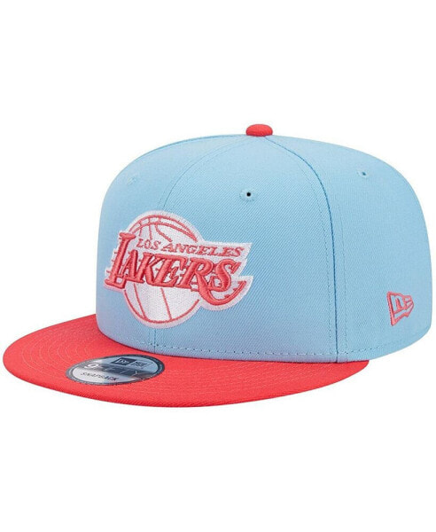 Men's Powder Blue, Red Los Angeles Lakers 2-Tone Color Pack 9FIFTY Snapback Hat