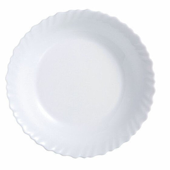 Тарелка плоская Luminarc Feston Белый Стекло (Ø 25 см)