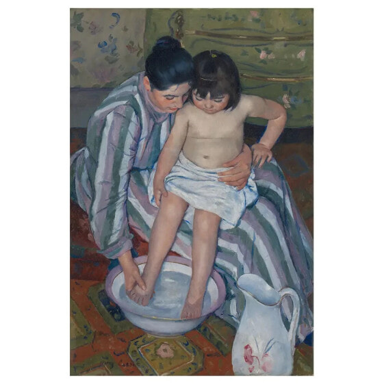 Картина LegendArte Das Bad Mary Cassatt - стильная и элегантная WallDecor 60x90 см.