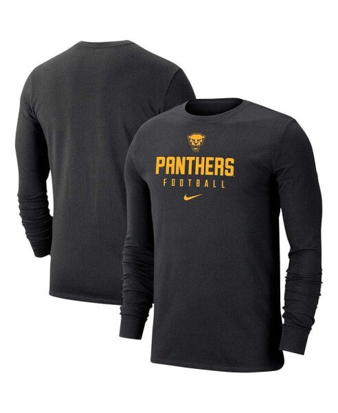 Men's Black Pitt Panthers Changeover Long Sleeve T-shirt