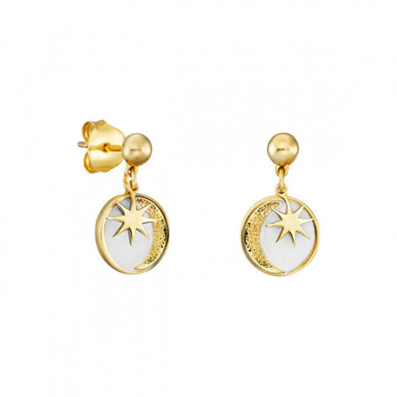 Gold-plated earrings Moon and star ERE-MOON-PE-G