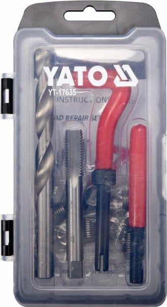 Комплект для ремонта резьбы Yato M12x1.75 - набор инструментов для ремонта резьбы, бренд Yato, модель M12x1.75