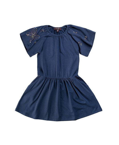 Платье для малышей IMOGA Collection Shiloh темно-синее из джерси