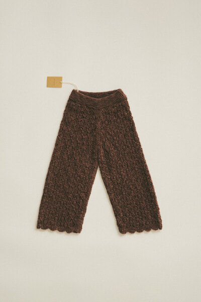 Timelesz - linen blend knit trousers