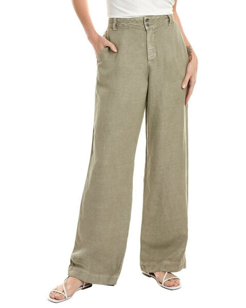 Bella Dahl Clean Hem High Waist Linen-Blend Pant Women's 25