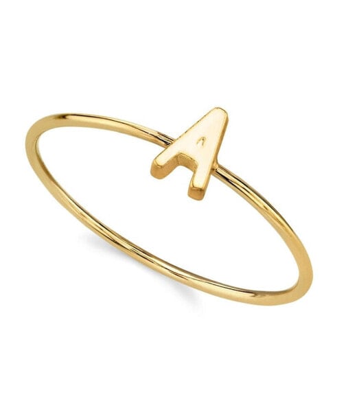 14K Gold-tone Initial Ring