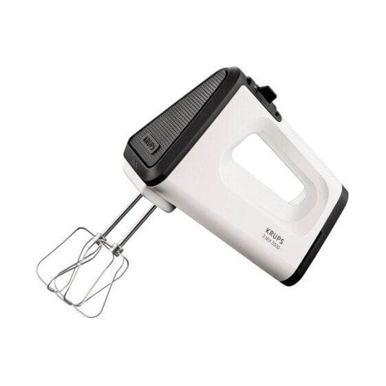 Krups 3 Mix 5500 - Hand mixer - Black - Stainless steel - White - Stainless steel - 500 W - 165 mm - 260 mm