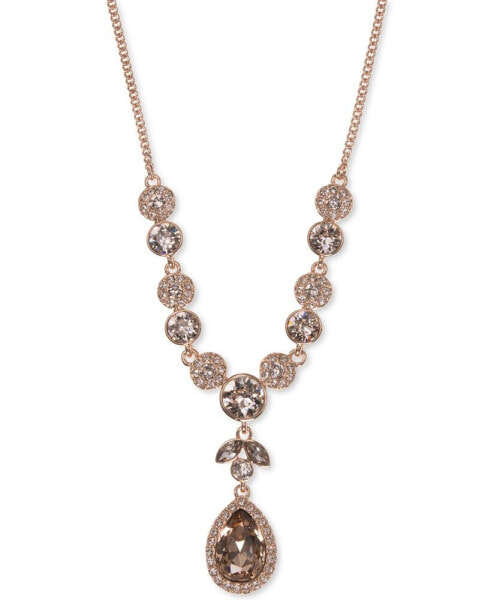 Givenchy multi-Crystal Y-Neck Necklace