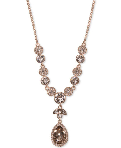 Multi-Crystal Y-Neck Necklace