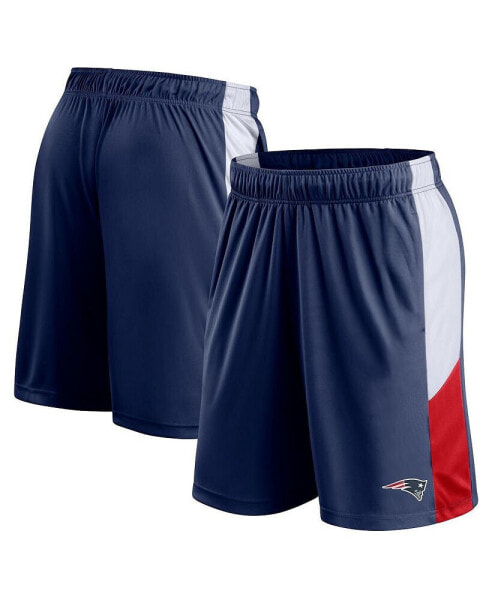 Men's Navy New England Patriots Prep Colorblock Shorts