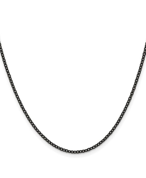 Chisel black IP-plated 2.3mm Cable Chain Necklace