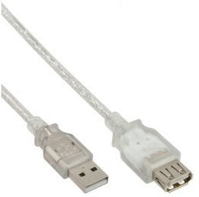InLine USB 2.0 Extension Cable Type A M/F - transparent - 0.5m