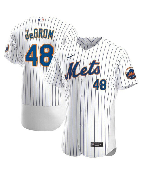 Men's Jacob deGrom White New York Mets Home Authentic Player Jersey