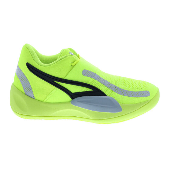 Puma Rise Nitro 37701205 Mens Green Synthetic Athletic Basketball Shoes 9.5