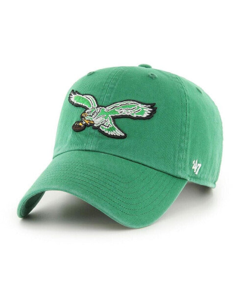 Men's Kelly Green Distressed Philadelphia Eagles Legacy Clean Up Adjustable Hat