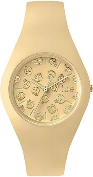 Ice Watch Damen Armbanduhr ICE / SKULL / MANGO CREAM / SMALL 3H - ICE.SK.MCM.S.S.15 - 001269 (Small)