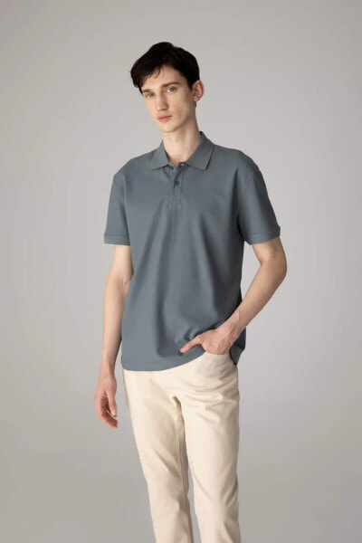 New Regular Fit Kısa Kollu Polo Tişört