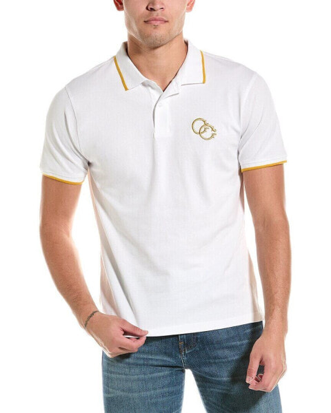 Cavalli Class Logo Polo Shirt Men's White Xl