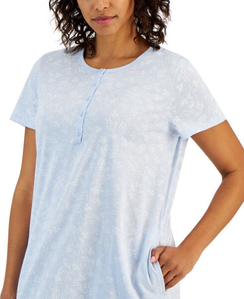 Women's Cotton Printed Nightgown, Created for Macy's