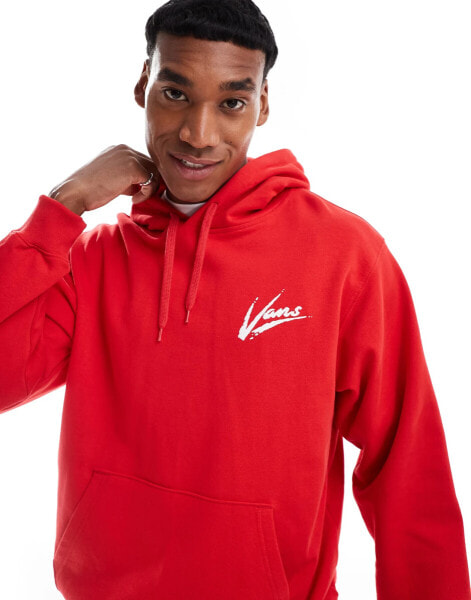 Vans Dettori loose hoodie in racing red