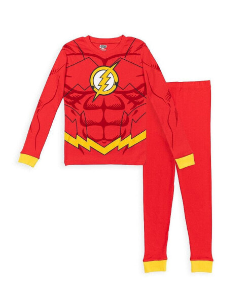 Boys Justice League Robin Cosplay Pajama Shirt and Pants Sleep Set to