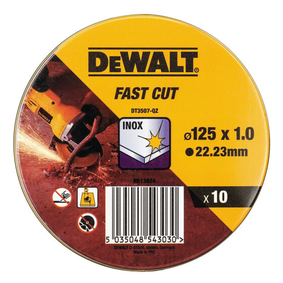 Режущий диск Dewalt Fast Cut dt3507-qz 10 штук 115 x 1 x 22,23 mm