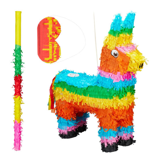 3 tlg. Pinata Set Lama