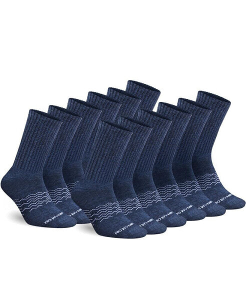 Men's Moisture Control Athletic Crew Socks12 Pack