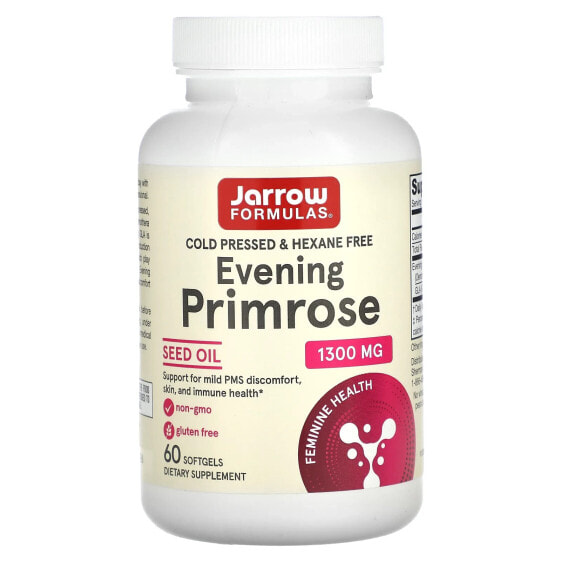 Витамины для женского здоровья Jarrow Formulas Вечерняя Примула, 1 300 мг, 60 капсул