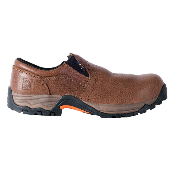 McRae NonMetallic Poron Xrd Metat Grd Comp Toe Mens Brown Work Safety Shoes MR81