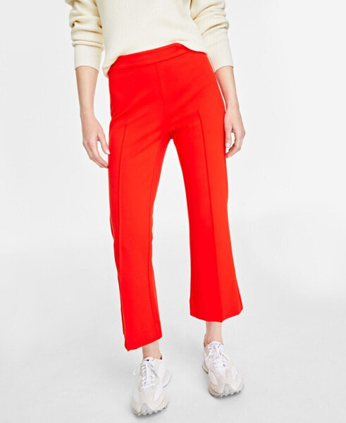 Women's Ponte Kick-Flare Ankle Pants, Regular and Short Lengths, Created for Macy's